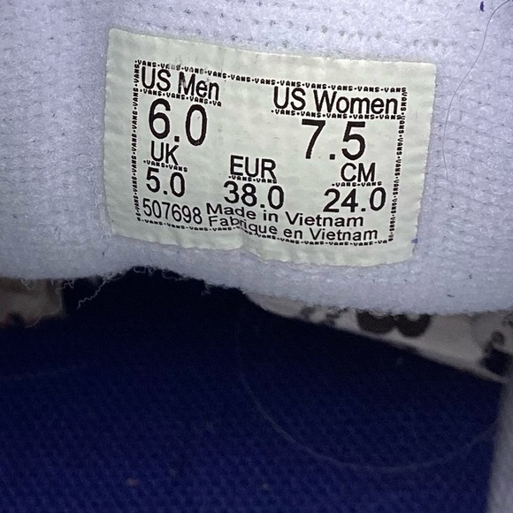 Vans Sk8-HI Retro Sport Black Amaranth Size6.0M/7.5W - Picture 11 of 14